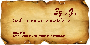 Széchenyi Gusztáv névjegykártya