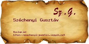 Széchenyi Gusztáv névjegykártya